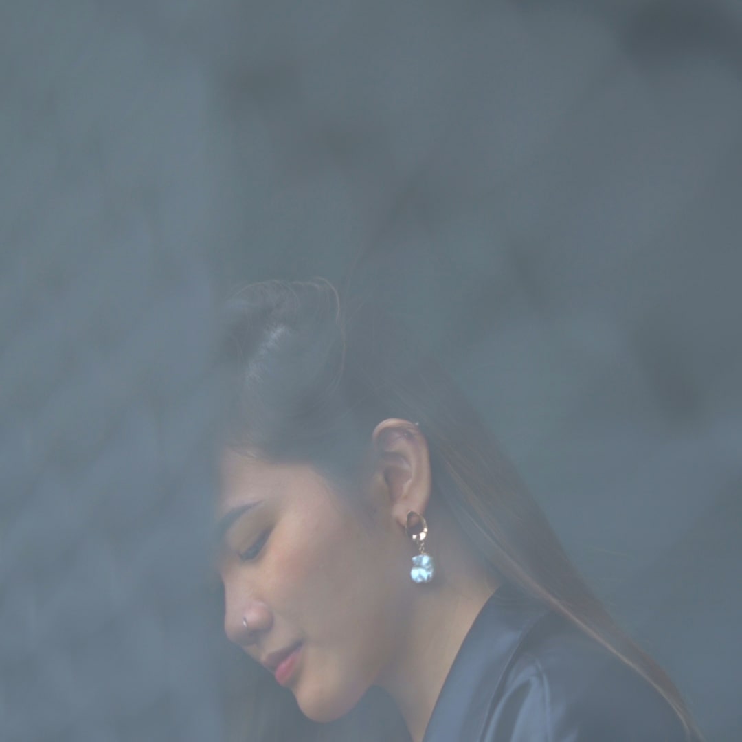 Fractal Keshi Pearl Earrings