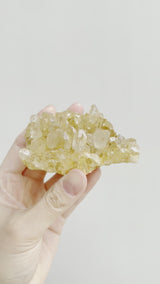 Quartz Cluster with Limonite Inclusion