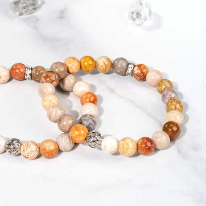 Coral Jade Bracelet