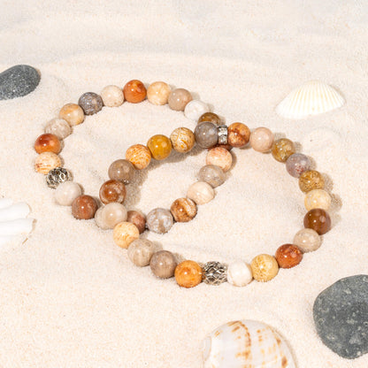 Coral Jade Bracelet