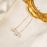 Odette Pearl Threader Earrings